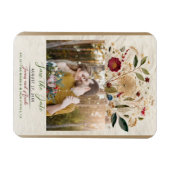 grillige tuin geperste bloemen bohemian bruiloft magneet (Horizontaal)