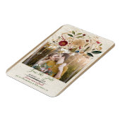 grillige tuin geperste bloemen bohemian bruiloft magneet (Linkerzijde)