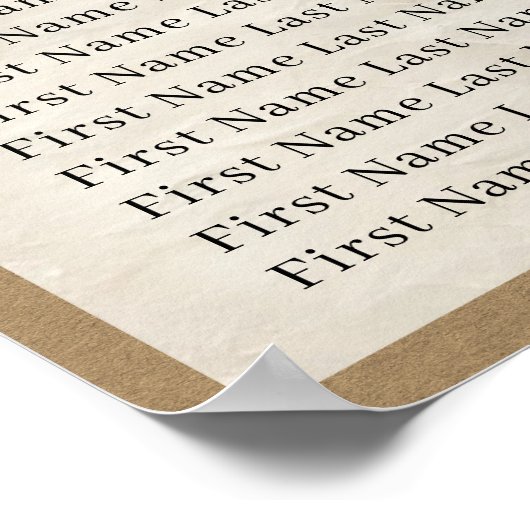 grillige tuin geperste bloemen bohemian bruiloft poster (Hoek)