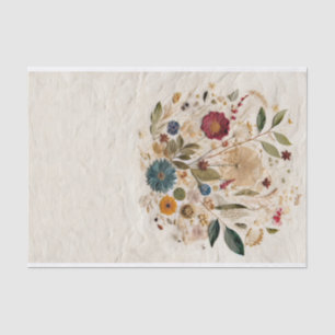 grillige tuin geperste bloemen bohemian bruiloft tissuepapier