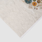 grillige tuin geperste bloemen bohemian bruiloft tissuepapier (Detail)