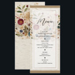 Grillige tuin geperste bloemen Bohemian Menu<br><div class="desc">Overeenkomende objecten in mijn winkel.</div>