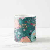 Grillige tuin in heldere pastelkleuren Koffiemok (Center)