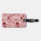 Grillige tuin in rood bagagelabel (Achterkant horizontaal)