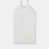 grillige tuin rustieke wilde bloem zomer bruiloft cadeaulabel (Achterkant)