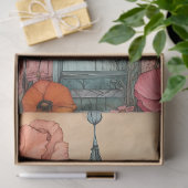 GRILLIGE TUIN SPROOKJESHUIS DECOUPAGE TISSUEPAPIER (Geschenk)