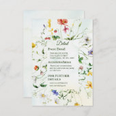 Grillige Tuin Waterverf Wilde Bloemzomer (Voorkant / Achterkant)