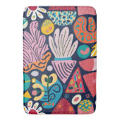 grillige tuindans badmat (Voorkant Verticaal)