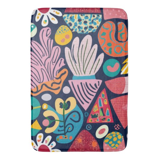 grillige tuindans badmat (Voorkant Verticaal)