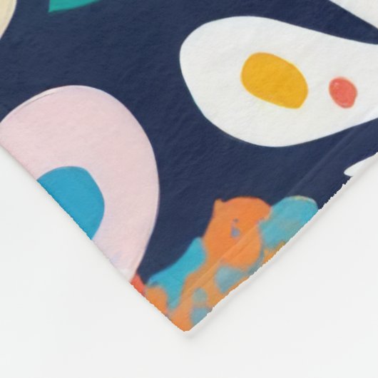 grillige tuindans fleece deken (Hoek)