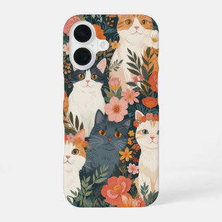 Grillige Tuinkatten iPhone 16 Hoesje