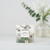 grillige tuinman tuin fee vierkante visitekaartje (Staand voorkant)