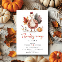 Grillige Turkse Thanksgiving Uitnodiging