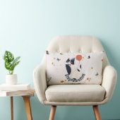 Grillige Tuxedo Kat Blijf Positief Lage Rug Kussen (Stoel)