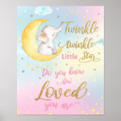 Grillige Twinkle Twinkle Little Star Slaapkamer Mu Poster (Voorkant)