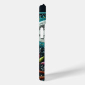 grillige uil faux borduurwerk Case-Mate iPhone case (Achterkant / Rechts)