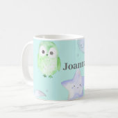 grillige uil koffiemok (Voorkant links)