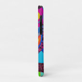 Grillige Uil met Kleurrijke Veren Case-Mate iPhone Case (Achterkant/links)