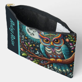 Grillige Uil Nepborduurwerk Etui
