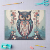 grillige uil tissuepapier (Craft)