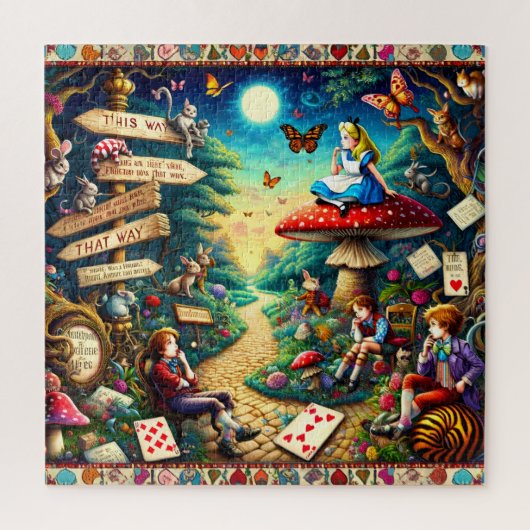Grillige Verhalenboek Pad van Keuzes Legpuzzel (Verticaal)