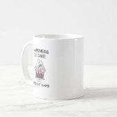 grillige verjaardagskat koffiemok (Voorkant links)