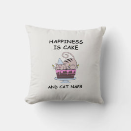 grillige verjaardagskat kussen