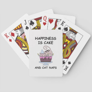 grillige verjaardagskat pokerkaarten