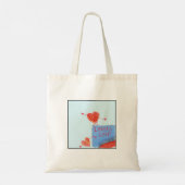 Grillige Verliefde Sprong Tote Bag (Achterkant)