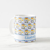 Grillige Verpleegster Monogram Koffiemok (Voorkant links)