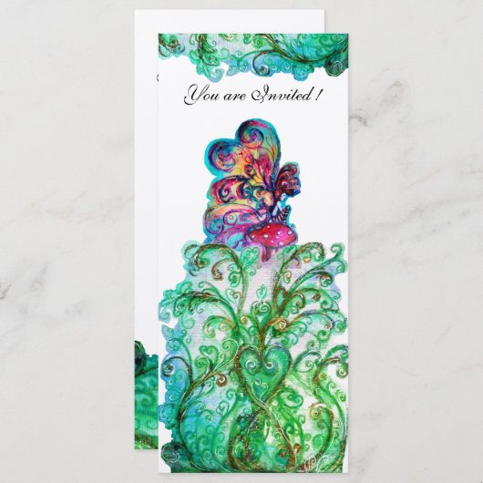 GRILLIGE VERSIERINGEN EN KLEINE ELF paars,rood,bla Kaart (Voorkant / Achterkant)