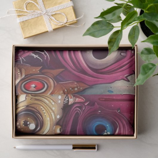 Grillige Vibrant Critters Decoupage Tissuepapier (Geschenk)