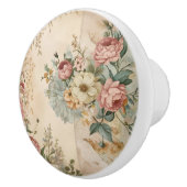 grillige Victoriaans Rozen Keramische Knop (Rechts)