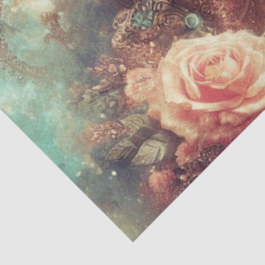 grillige Victoriaans varkendecoupage Tissuepapier (Detail)