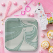 Grillige vierkante papieren bord voor babyshower (Feest)