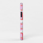 Grillige Vierkanten Rood Oranje Roze Kersen Case-Mate iPhone Case (Achterkant/rechts)