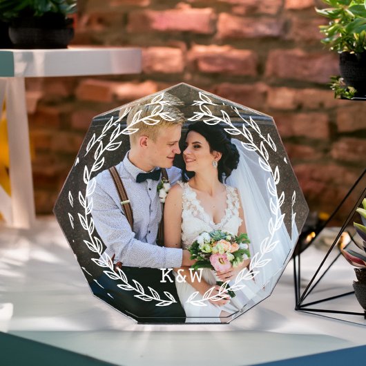 Grillige Vintage Frame Monogram Fotoblokken