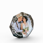 Grillige Vintage Frame Monogram Fotoblokken (Links)