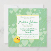 Grillige Vintage Paraplu Baby Shower Kaart (Achterkant)