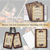 Grillige Vintage Viool Oefenschema Logboek Planner