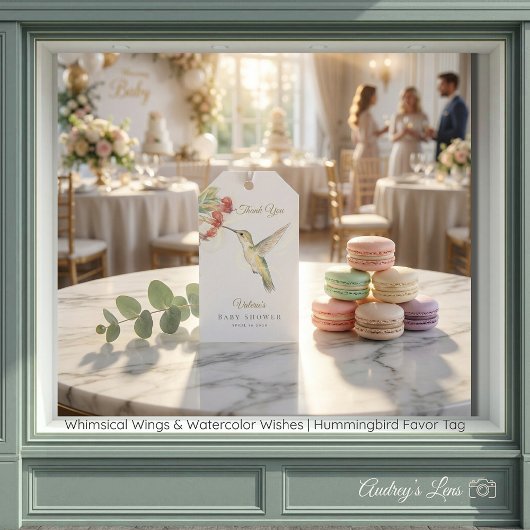 Grillige Vleugels & Waterverf Wensen | Favor Tag Cadeaulabel