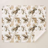 grillige vliegende dieren sherpa deken (Voorkant (horizontaal))