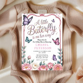 Grillige Vlinder Baby Shower Kaart