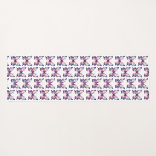 grillige vlinder oefening mat (Achterkant (horizontaal))