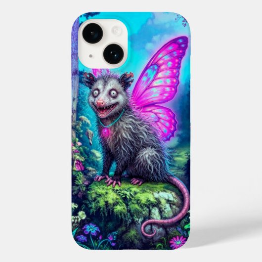 Grillige Vlinder Vleugel Opossum Fantasie iPhone Case-Mate iPhone Case (Achterkant)