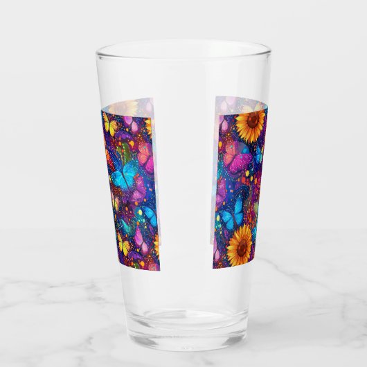 grillige vlinderdroom glas (Links)