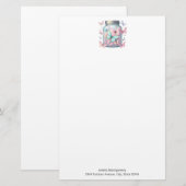 Grillige Vlinders in een Pot Briefpapier (Voorkant / Achterkant)