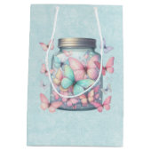 Grillige Vlinders in een Pot Medium Cadeauzakje (Achterkant)
