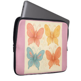 Grillige Vlinders  Laptop Sleeve