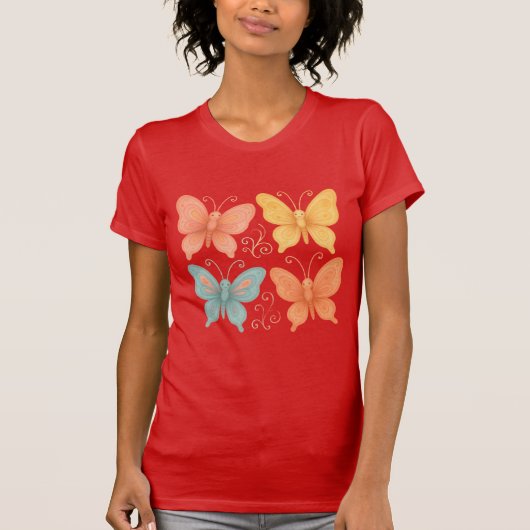 Grillige Vlinders T-shirt (Voorkant)
